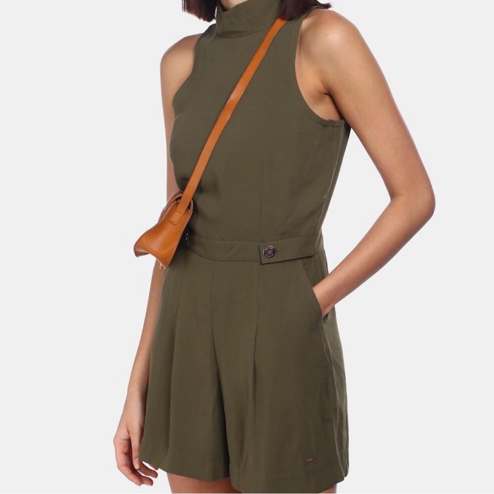 Tommy Hilfiger Olive Green Sleeveless Romper